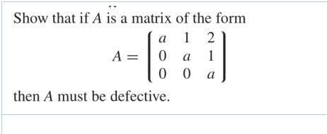 Solved Show that if A ﻿is a matrix of the | Chegg.com