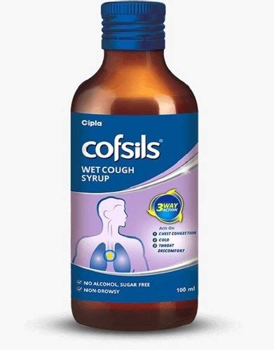 Cofsils Wet Cough Syrup Pack Of 100 Ml at Best Price in South 24 Parganas | Health Pharmacy