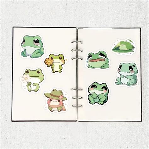 Frog Mini Stickers Cute Aesthetic Vinyl Waterproof Sticker - Temu