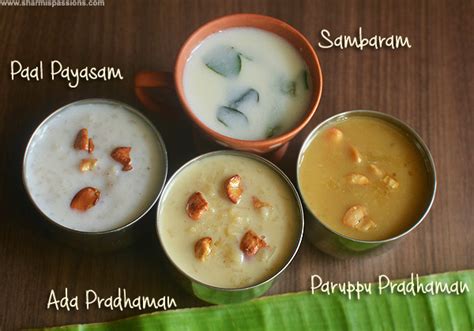 Onam Sadhya Recipes | Onam Sadya Recipes - Sharmis Passions