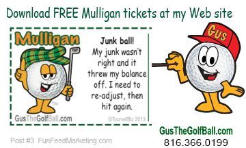 download free funny mulligan ticket templates for your next golf - mulligan designs by ...