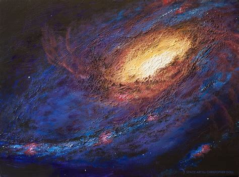 M106 Galaxy – Space Art By Christopher Doll