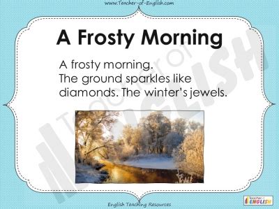 Winter Haiku Poetry teaching resources KS2/3 unit of work