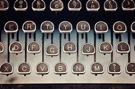 "Vintage Typewriter Keyboard" by Stocksy Contributor "Gillian Vann ...