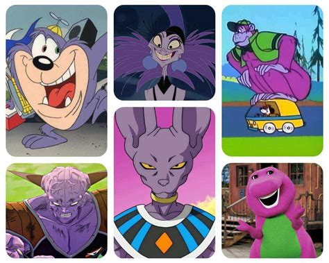 30+ Iconic Purple Cartoon Characters