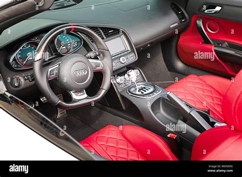 Audi R8 Interior Stock Photo - Alamy