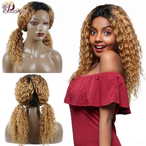 Pinshair Lace Closure Wig Honey Blonde Lace Front Human Hair Wig With ...