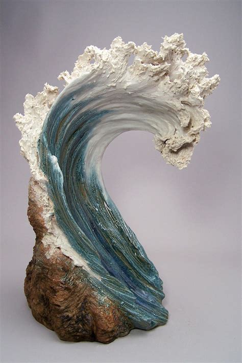 Ocean-Inspired Ceramic Sculptures Resemble Cresting Waves