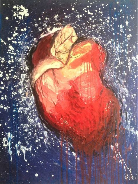 Broken Heart Painting by Agnieszka Zuchowska | Saatchi Art