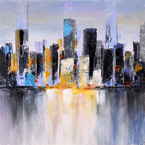 Abstract Cityscape Painting