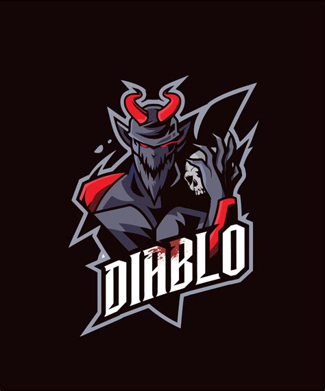 diablo the king of devil logo esports 18753398 Vector Art at Vecteezy