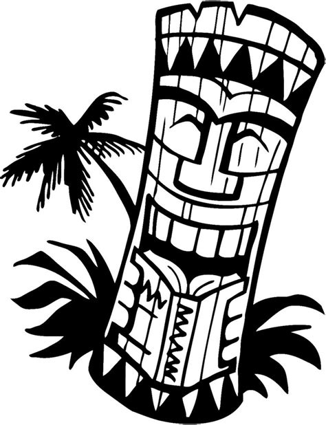 Free Tiki Cliparts, Download Free Clip Art, Free Clip Art on Clipart Library Hawaiian Flower ...