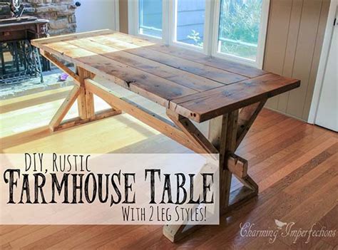 40 DIY Farmhouse Table Plans & Ideas for Your Dining Room (Free)