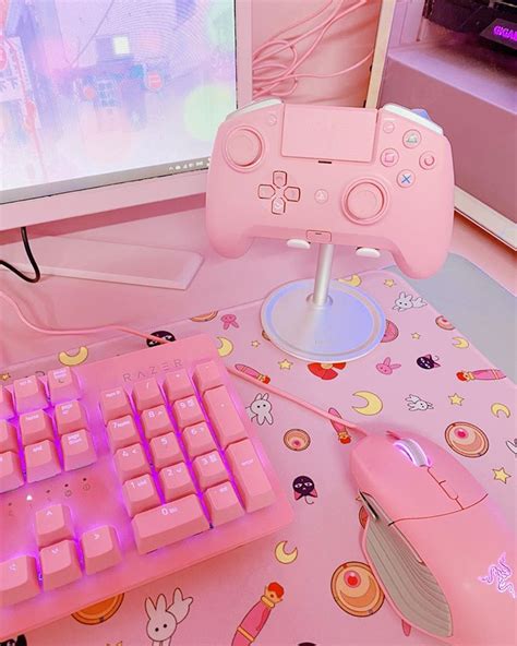 Anime Aesthetic Kawaii Gaming Setup - Kawaii, anime, gamer, gaming, and aesthetic! - Fukai Wallpaper