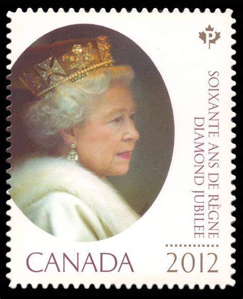 Queen Elizabeth II Diamond Jubilee - Canada Postage Stamp | Queen ...