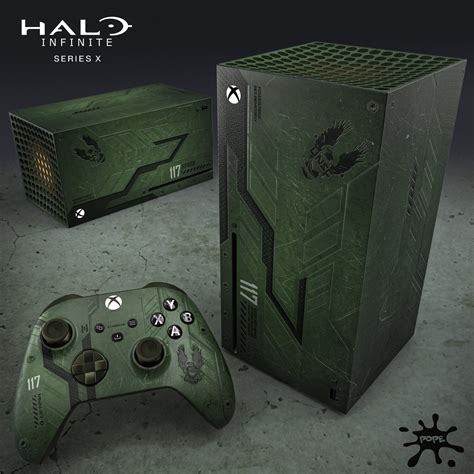 Custom Halo Infinitr Xbox Series X made by console designer XboxPope : halo