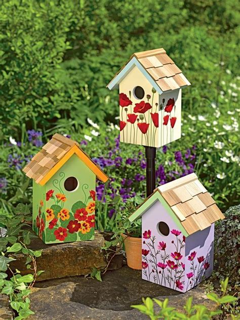 Hand Painted Birdhouses, Handmade Birdhouses, Birdhouse Designs, Bird Houses Painted, Decorative ...