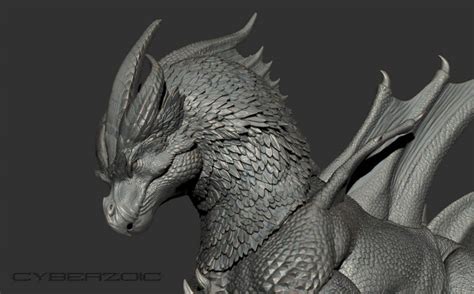 Cyberzoic Arctic Dragon sculpt update by Raul Ramos - Welcome to Creative Beast Studio