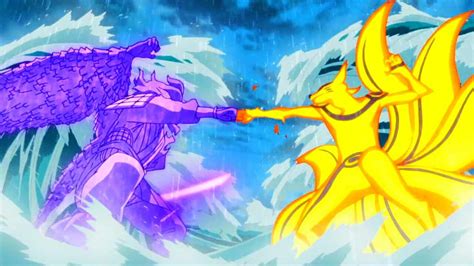 Sasuke Susanoo Vs Naruto Kyubi