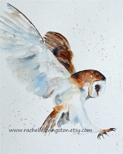 Watercolor Painting Owl PRINT Owl Painting of Owl - Etsy