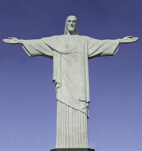 Detailed closeup of the Christ the Redeemer statue in Brazil Photograph by Artpics - Pixels