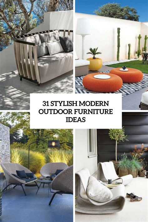 31 Stylish Modern Outdoor Furniture Ideas - DigsDigs