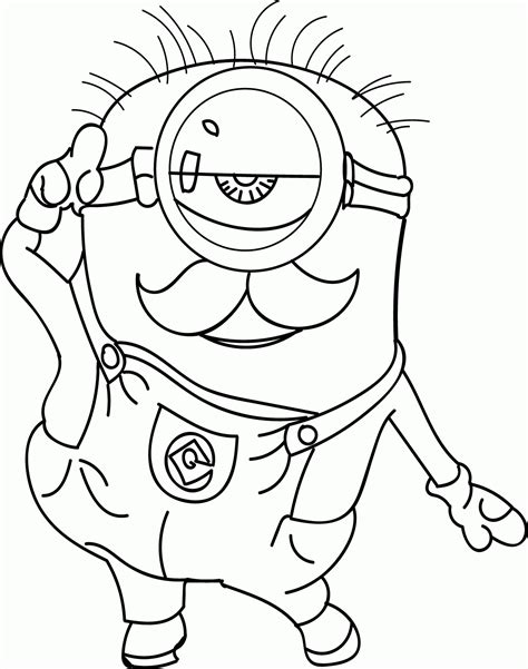 Free Stuart Minion Coloring Pages, Download Free Stuart Minion Coloring Pages png images, Free ...