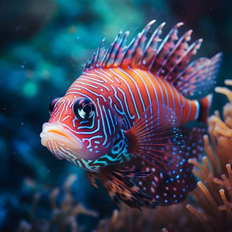 Vibrant Tropical Fish Glows Amidst Coral Reefs, Showcasing, 51% OFF