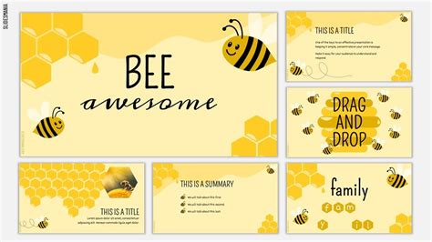 BEE awesome! Interactive lessons template. - SlidesMania