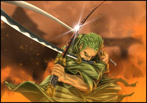 Roronoa Zoro 3 Swords by rokudaim on DeviantArt