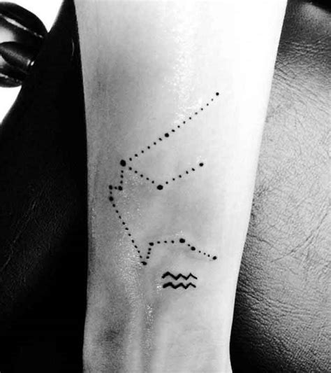 25 Aquarius Constellation Tattoo Designs, Ideas and Meanings for Zodiac ...