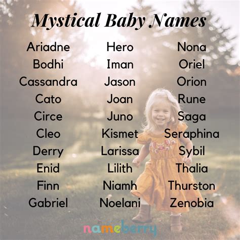 Mystical names – Artofit