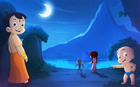 Download Free Full Hd Chhota Bheem Night Wallpapers - Chota Bheem Cartoon Scene - 1920x1200 ...