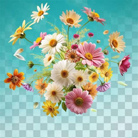 Flower bouquet isolated on transparent background | Premium AI ...