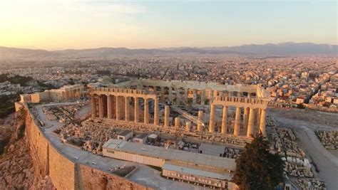 acropolis athens sunset Stock Footage Video (100% Royalty-free ...