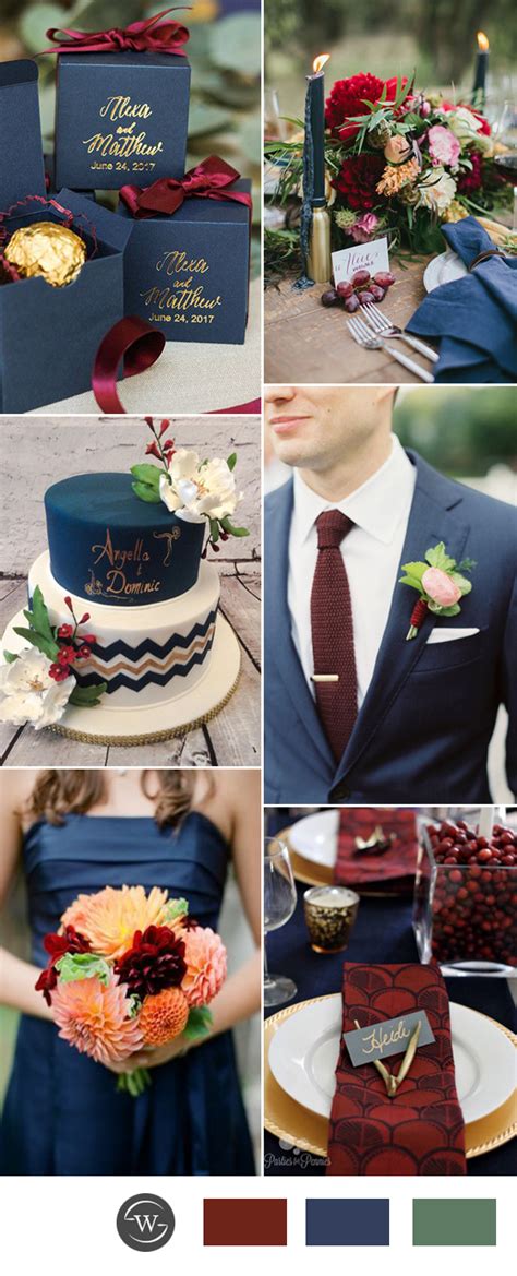 Stunning Navy Blue Wedding Color Combo Ideas for 2017 Trends – Stylish Wedd Blog