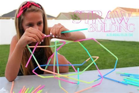 Kids Crafts: Straw Building