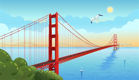 Golden Gate Bridge Vector Art, Icons, and Graphics for Free Download