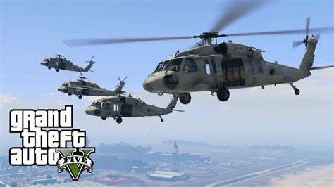 GTA 5 - Army Patrol Episode #34 - Charlie Don't Surf! Helicopter Raid (New DLC Gear, Air Support ...