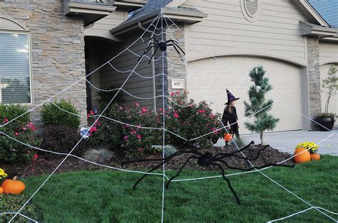 Mega Yard Spider Web Huge Outdoor Halloween Yard Decor Rope Web Decoration | eBay