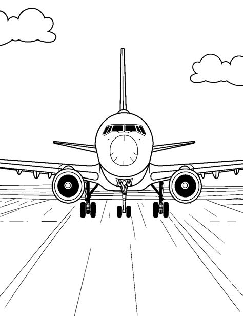 40 Airplane Coloring Pages: Fun Cute Sheets