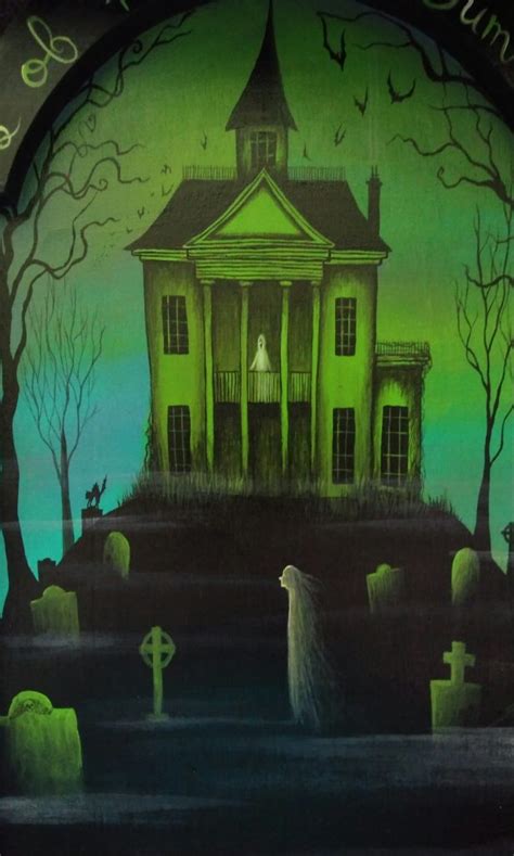 Haunted House Painting at PaintingValley.com | Explore collection of ...