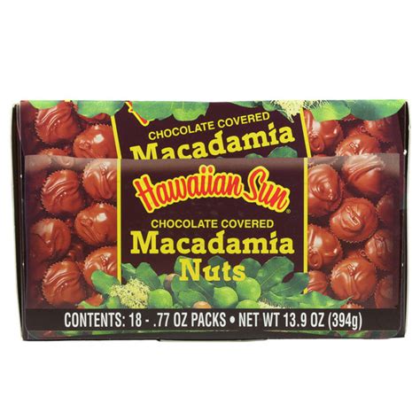 Hawaiian Sun Chocolate Macadamia Nuts - 18 Pack Box Set