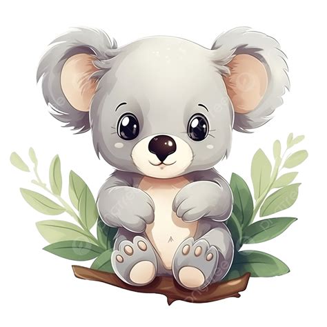 Cute Koala Illustration, Koala, Koala Bear, Cute Koala PNG Transparent Image and Clipart for ...