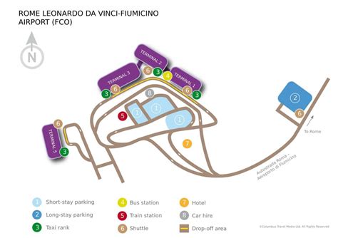 Map Of Fco Rome Airport Terminals