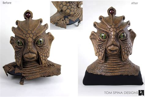 Doctor Who Prop Monster Mask Restoration - Tom Spina Designs » Tom ...