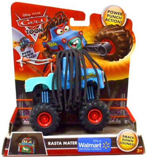 Disney Cars Cars Toon Monster Trucks Rasta Mater Exclusive Plastic Car ...