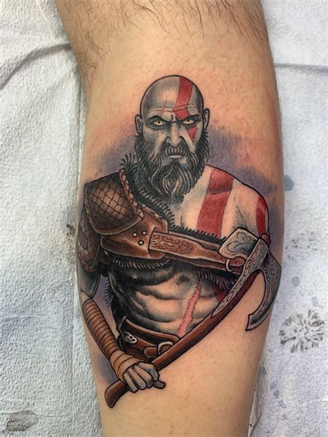 “Old Man Kratos” by Seth Wood @ Temple Tattoo in Oakland CA : r/tattoos