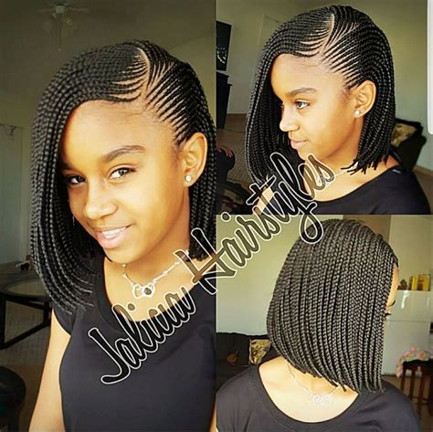 Cornrow Short Bob Braids Hairstyles 2019 - Kagutaba