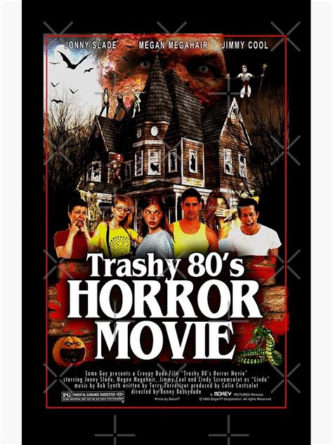 "Trashy 80s Horror Movie" Poster for Sale by Zogar77 | Redbubble